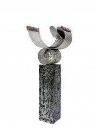Shakil Ismail, Rab, 12 x 12 x 7 Inch, Metal Casting with Semi Precious Stone, Sculpture, AC-SKL-033